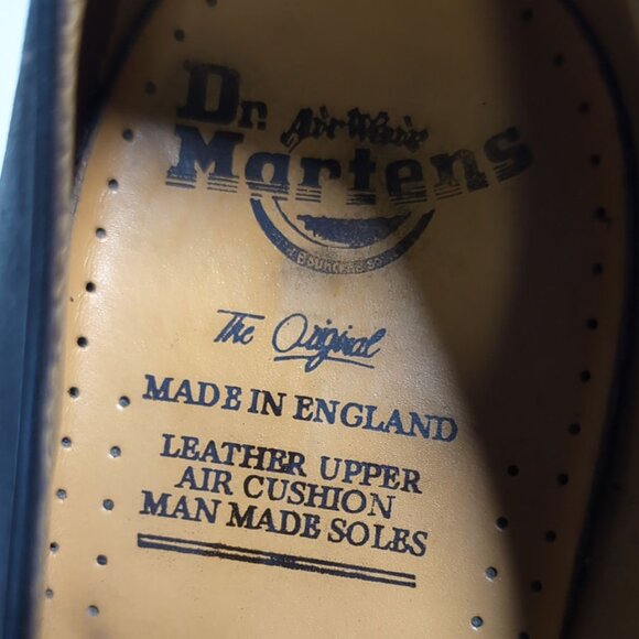 Vintage DR MARTENS Black 1461 MADE IN ENGLAND Shoes  MEN'S US Size 11 | UK 10 - Picture 11 of 13